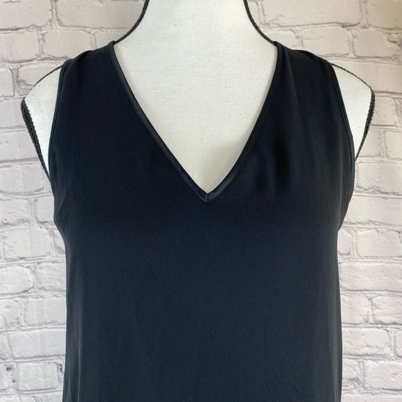 Express Asymmetrical Black Sheath Maxi Dress NWT XS Formal Little Black Dress - Picture 2 of 14